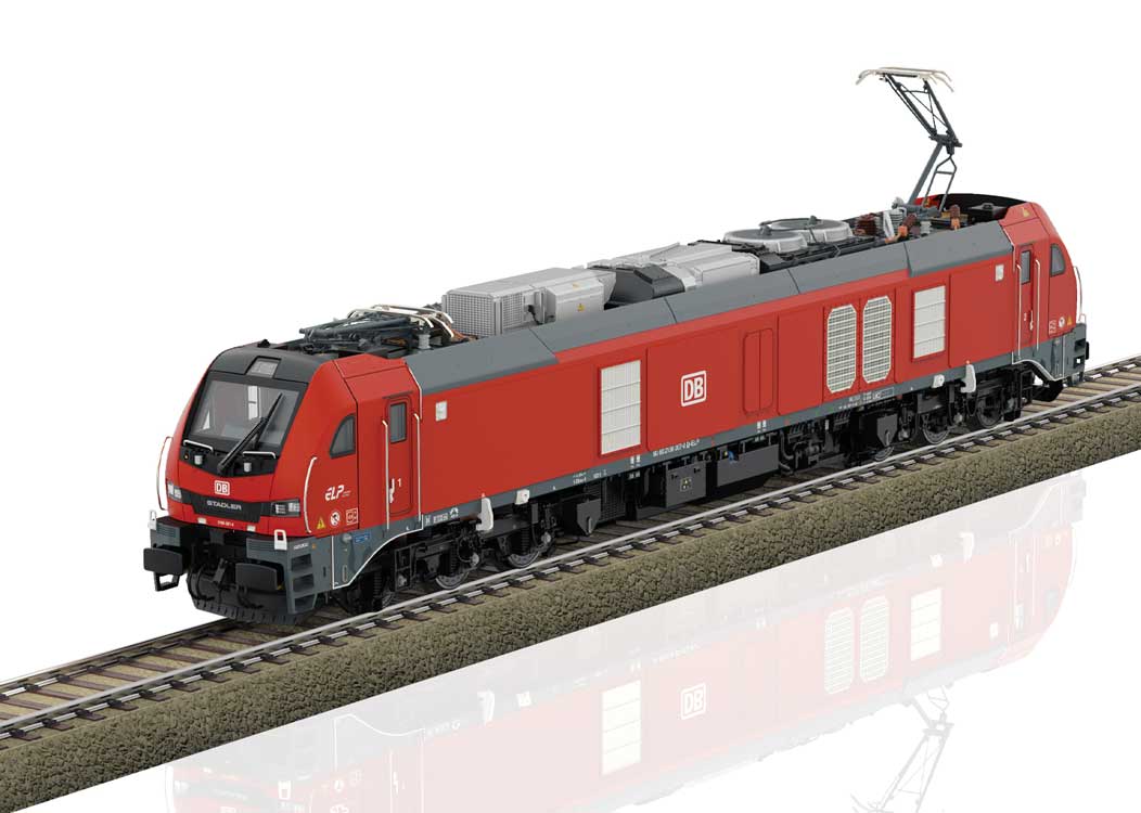 Stadler Eurodual Class 2159 Dual Power - Sound and DCC -- German Railroad DB AG #2159 207-0 (Era VI, red, gray)-1