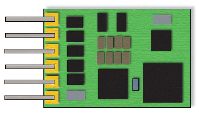 Locomotive Decoder -- 6-Pin