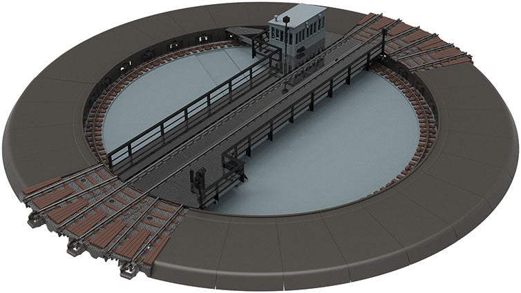 74'9" Motorized Turntable for C-Track with Sound and Digital - Assembled -- Pit Diameter: 10-15/16" 27.8cm; 12-Degree Track Angles