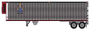 1970s-1980s 40' Corrugated Reefer Trailer - Assembled -- C.R. England #1 (1970s-1980s, Crest Logo)