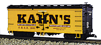 Refrigerator Car -- Kahn's (yellow, black)