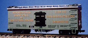 Refrigerator Car -- CP Despatch Light Green/Maroon/silver