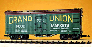 Refrigerator Car -- Grand Union, Southern Green and Tuscan Red