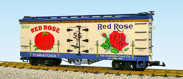 The American Series Refrigerator Cars -- Burlington Northern Red Rose Tomatoes