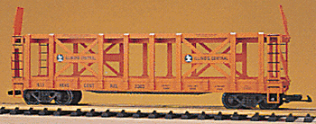 Double-Deck Auto Rack -- Illinois Central (orange)