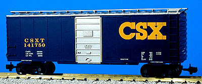 40' PS-1 Steel Boxcar w/6' Panel Superior Door -- CSX #1 (blue)