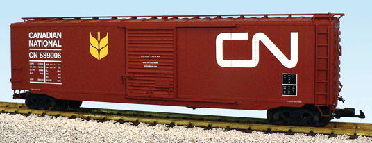 "The Ultimate Series" 50' Steel Single Door Boxcar -- Canadian National (Freight Car Brown)