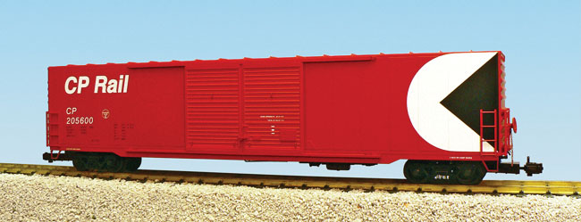 Ultimate Series 60' Steel Double-Door Boxcar w/Cushioned Coupler - Ready to Ru -- Canadian Pacific (red, Multimark Logo)