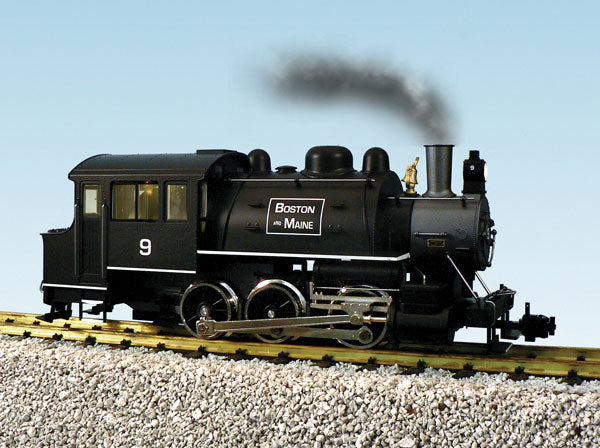Steam 0-6-0T Dockside; Powered w/Smoke & Sound, Diecast Metal -- Boston & Maine #9