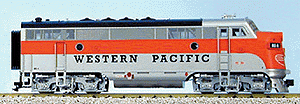Diesel EMD F3A Powered -- Western Pacific (silver, orange)