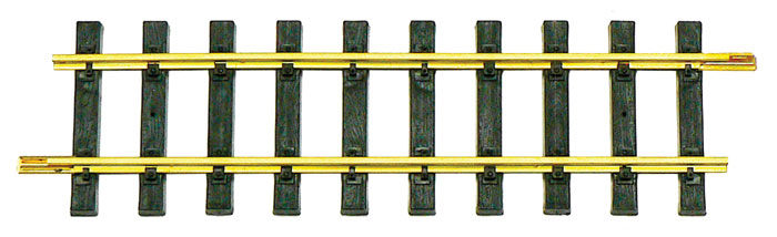 Solid Brass Rail Track -- 12" Straight