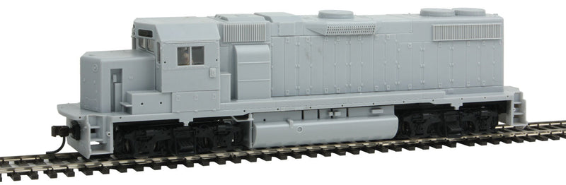 EMD GP38-2 - Standard DC - Silver -- Undecorated