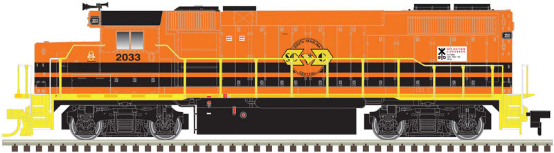 EMD GP38-2 w/Sound & DCC -- South Carolina Central #2033