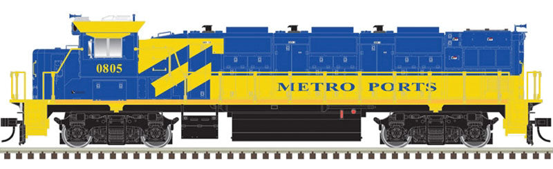 NRE Genset II w/ESU Sound & DCC -- Metro Ports/Port of Los Angeles #805 (blue, yellow)
