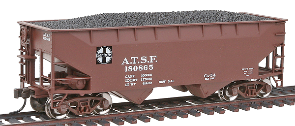 Trainman(R) 2-Bay Offset Hopper -- Santa Fe #180865