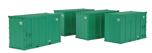 Atlas Trainman(R) 20' High Cube Trash Container pkg(4) -- USWX