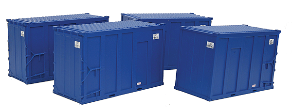Atlas Trainman(R) 20' High Cube Trash Container pkg (4) -- LWT
