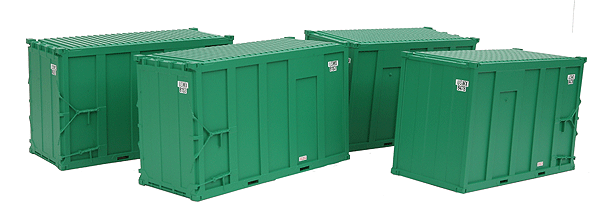 Atlas Trainman(R) 20' High Cube Trash Container pkg (4) -- USWX