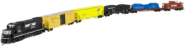Trainman(R) Diesel Freight -- Norfolk Southern GP15-1, 4 Cars, Caboose, 24 x 30" True Track Oval, Power P