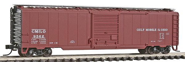 Trainman(R) 50' Single Door Boxcar -- Gulf Mobile & Ohio #9562