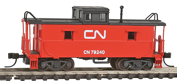 Trainman(R) C&O-Style Steel Cupola Caboose - Ready to Run -- Canadian National #79240 (red, black)