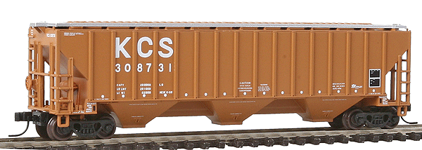 Atlas Trainman(R) Thrall 4750 3-Bay Covered Hopper -- Kansas City Southern #308731