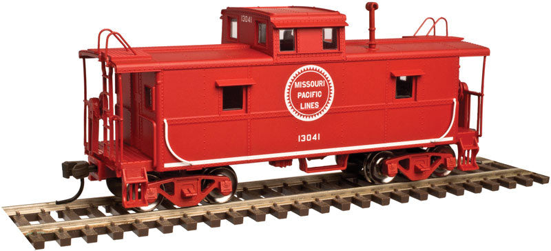 C&O-Style Steel Center-Cupola Caboose - Ready to Run -- Missouri Pacific #13004 (red, Buzz Saw Logo)