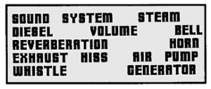 Sound panel lettering