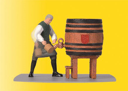 Brewmaster Tapping a Barrel Animated Figure