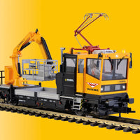 Robel 54.22 Maintenance Vehicle w/Basket & Pan - 3-Rail AC w/Sound & Digital -- Wiebe (yellow, black, gray)