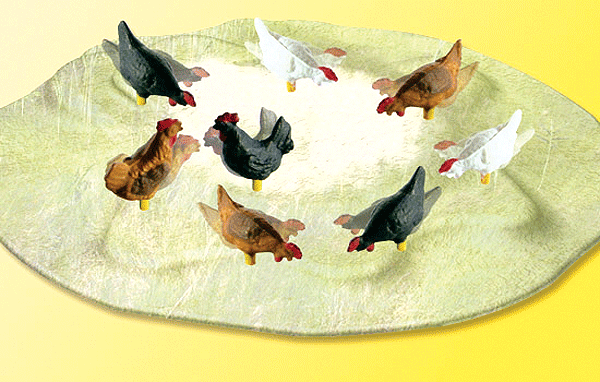 Animated Chickens Pecking -- 14-16 Volt AC or DC-1