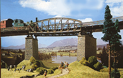 Girder Bridge Curved for 40mm Track