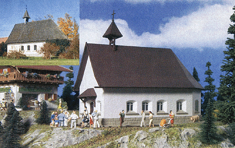 Schweineberg Church -- 7-13/32 x 3-7/8 x 6-13/32" 18.5 x 9.7 x 16cm-1
