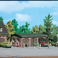 Three-Door Garage -- 4-3/8 x 2-3/4 x 1-3/4" 11 x 7 x 4.5cm