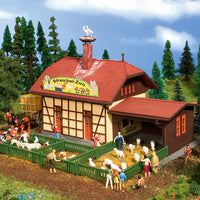 Petting Zoo w/Animals - Kit -- 6-1/2 x 6-1/8 x 6-1/2" 16.5 x 15.5 x 16.5cm