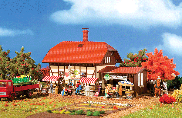 Organic Farm Shop - Kit (Organic Plastic) -- Includes Stands, Umbrellas & More 6-1/8 x 4-5/16 x 4-1/4" 15.5 x 11 x 10.8-1