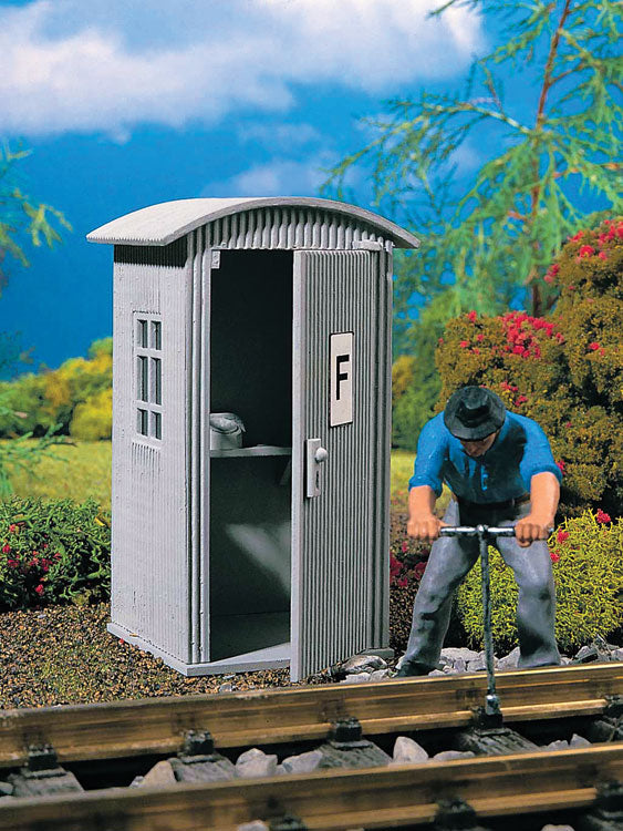 Trackside Telephone Shanty -- Kit - 4-11/64 x 3-3/4 x 5-11/64" 10.4 x 9.3 x 12.8cm