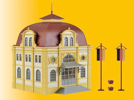 Embassy Building w/LED Lights -- Kit - 4-15/16 x 4-15/16 x 5-7/8" 12.5 x 12.5 x 15cm-2