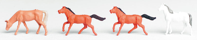 Horses -- 3 Brown, 1 White