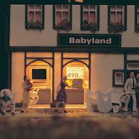 Babyland Boutique w/LED Light -- Kit - 4-3/4 x 3-15/16 x 4-1/2" 12 x 10 x 11.5cm