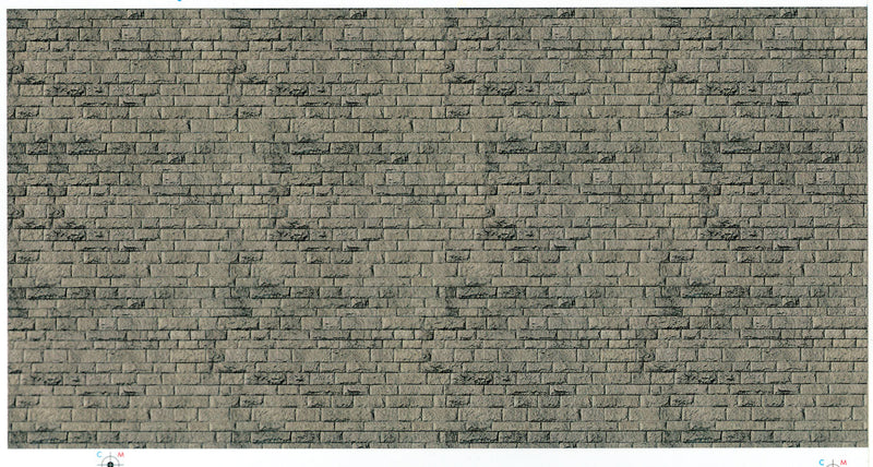 Stone Patterned Embossed Paper -- Brown Brick