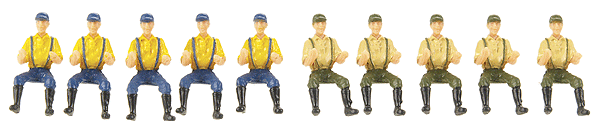Tractor Drivers pkg(10) -- Yellow Shirts