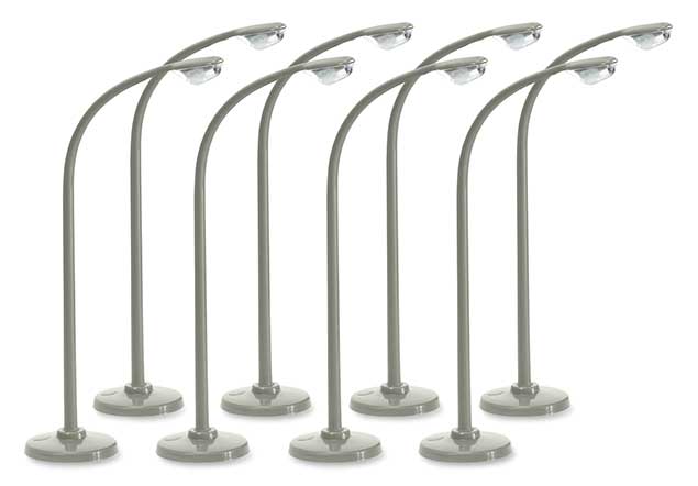 Curved-Mast Streetlights -- Non Operating pkg(16)