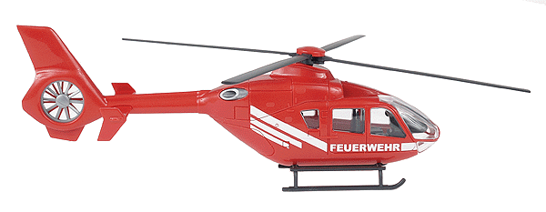 Emergency Aircraft - Helicopter -- Fire Brigade (red/white)