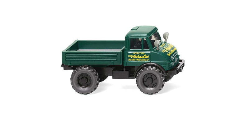 1963 Unimog U 406 - Assembled -- Schulze (green, yellow, German Lettering)