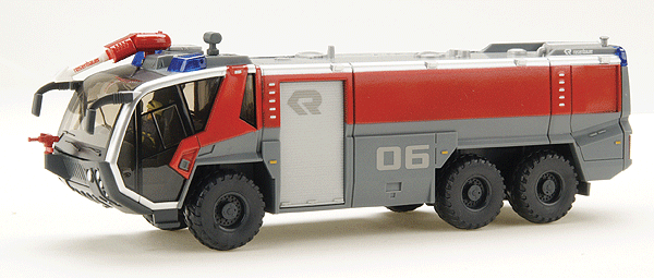 European Emergency - Fire Dept. Vehicles -- Rosenbauer Panther 6x6 Airport Crash Truck (gray, red)
