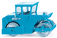 Construction Equipment -- Road Roller (light blue)