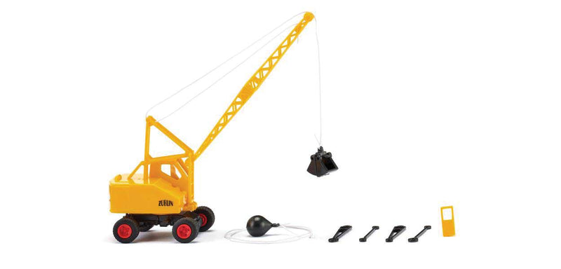 1959-1970 Fuchs F 301 Dragline - Assembled -- Zublin (yellow, red, black, German Lettering)