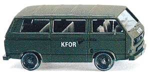 Military - Modern German Army (BW) - Light Trucks -- VW T3 Personnel Van KFOR (Bronze Green, Kosovo Peace-Keeping Forces)