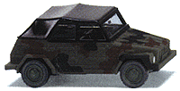 Military - Modern German Army (BW) - Staff Car/Light Truck -- VW 181 Convertible (top up, 3-Tone Camouflage)